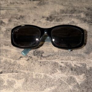 Maui Jim Black Sunglasses with Blue Temples
